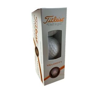 New 👉 Titleist Velocity Golf Balls in White and Orange
